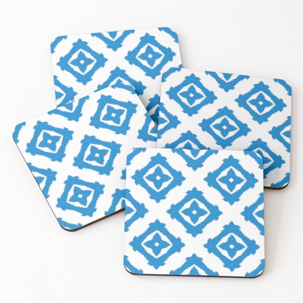 Item preview, Cobalt Blue Diamond Ikat designed and sold by Tinaartth .