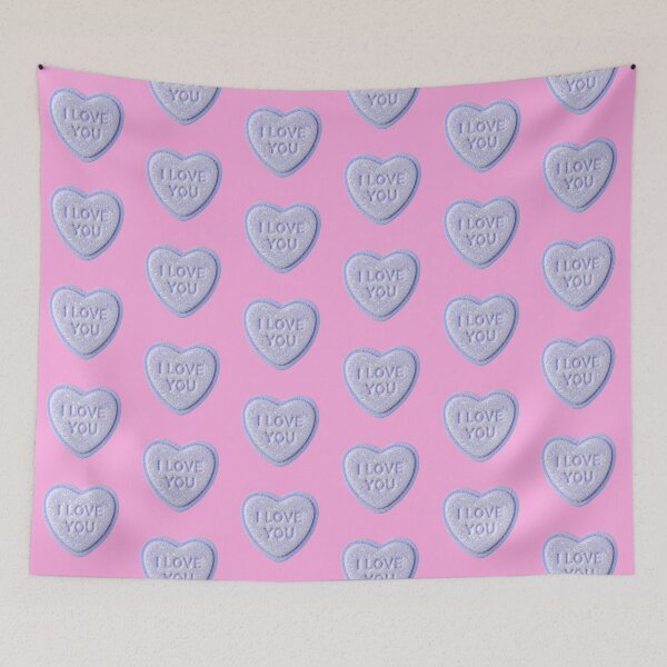 Item preview, The "Sugar Glow" I Love You Heart (PURPLE)  designed and sold by CleverCulture.