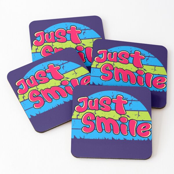 Item preview, Just Smile – Positive Phrase with a Simple and Cheerful Message designed and sold by AstronautMerch.