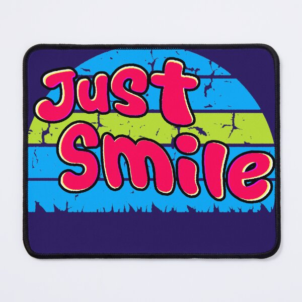 Item preview, Just Smile – Positive Phrase with a Simple and Cheerful Message designed and sold by AstronautMerch.