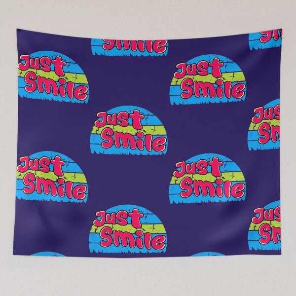 Item preview, Just Smile – Positive Phrase with a Simple and Cheerful Message designed and sold by AstronautMerch.