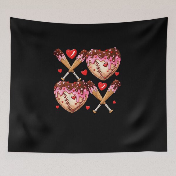 Item preview, Valentines Day Drip Heart Baseball XOXO Boys Kids Men Sport designed and sold by Juansustait.