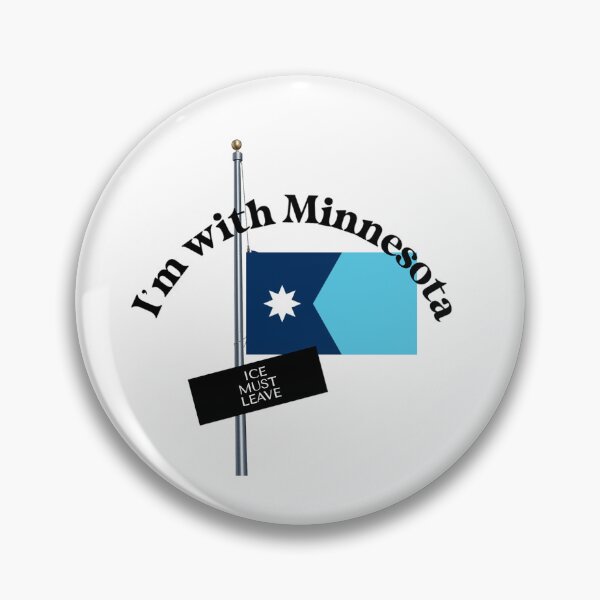 Item preview, I'M WITH MINNESOTA - dark for light backgrounds designed and sold by WheelieGdArt.
