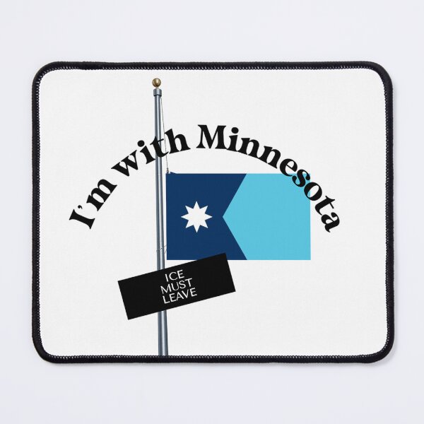 Item preview, I'M WITH MINNESOTA - dark for light backgrounds designed and sold by WheelieGdArt.