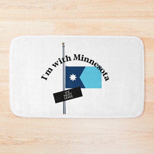 Item preview, I'M WITH MINNESOTA - dark for light backgrounds designed and sold by WheelieGdArt.