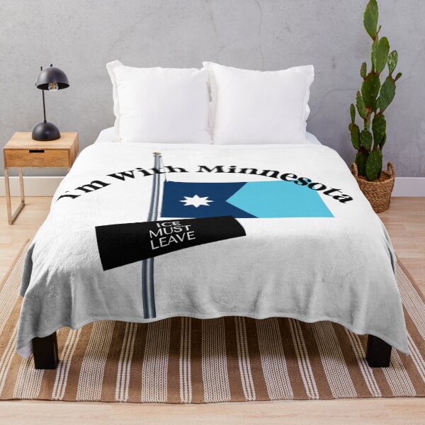 Item preview, I'M WITH MINNESOTA - dark for light backgrounds designed and sold by WheelieGdArt.