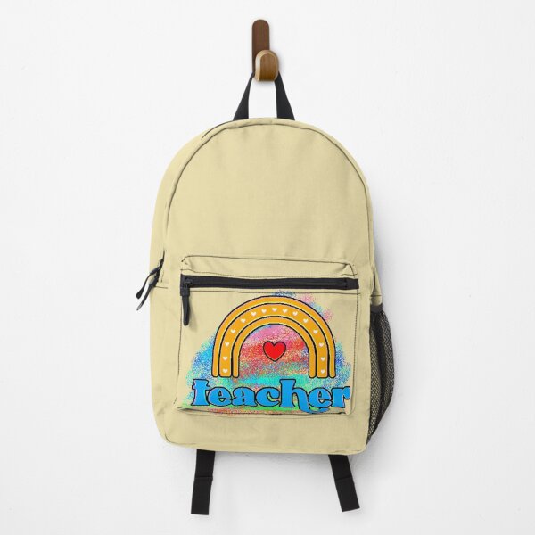 Item preview, Teacher – Cheerful Design with Rainbow Hearts and Positive Message designed and sold by AstronautMerch.