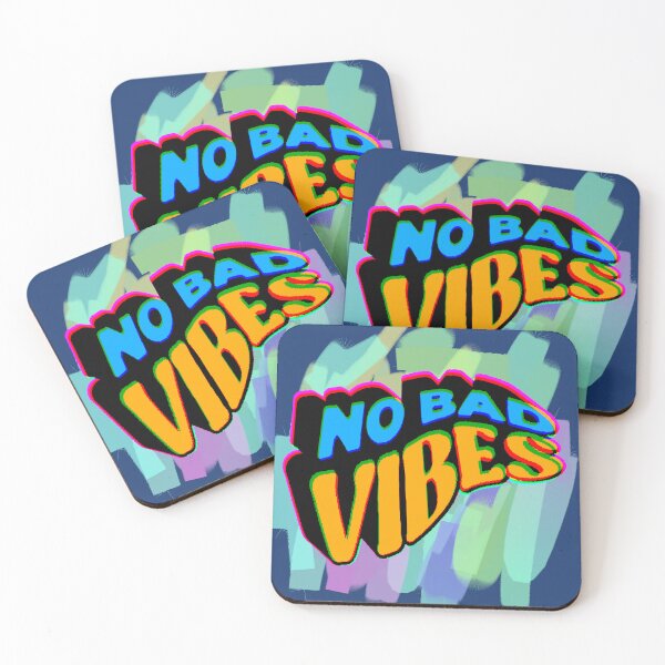 Item preview, No Bad Vibes – Positive Phrase with Large, Stylized Typography designed and sold by AstronautMerch.