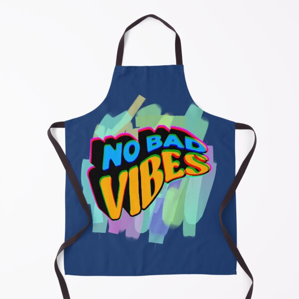 Item preview, No Bad Vibes – Positive Phrase with Large, Stylized Typography designed and sold by AstronautMerch.
