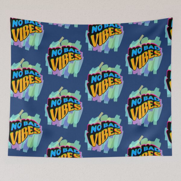 Item preview, No Bad Vibes – Positive Phrase with Large, Stylized Typography designed and sold by AstronautMerch.