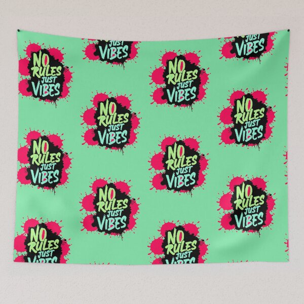 Item preview, No Rules, Just Vibes – A Modern Phrase with a Free Attitude and Chill Style designed and sold by AstronautMerch.