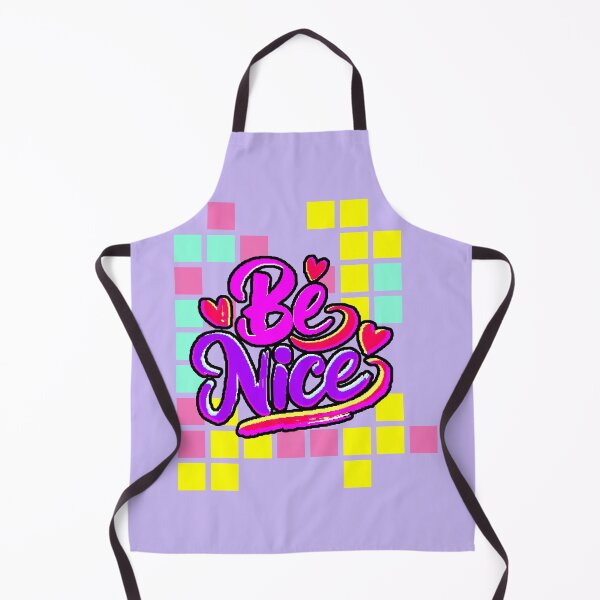 Item preview, Be Nice – Positive Phrase with Hearts in Purple and Pink designed and sold by AstronautMerch.