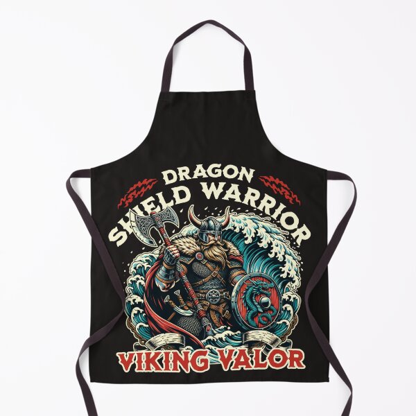 Item preview, Guerrero vikingo con escudo de dragón y valor designed and sold by scooterbaby.