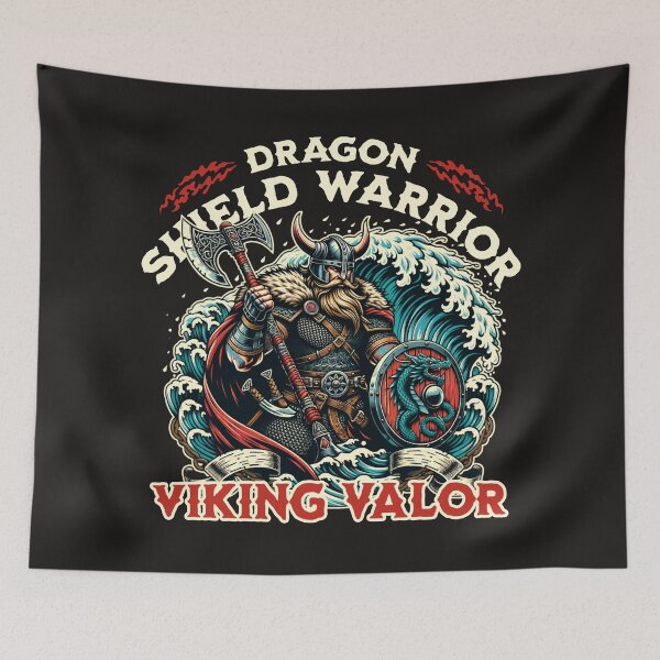 Item preview, Viking Valor Dragon Shield Warrior designed and sold by scooterbaby.