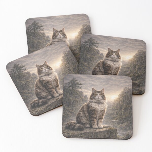 Item preview, Taurus Cat Zodiac Art – Unmoved Astrology Illustration designed and sold by TroyTheTerrific.