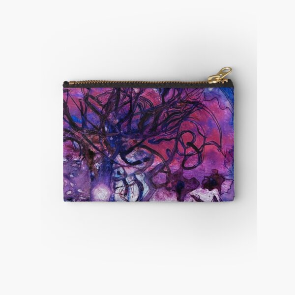 Item preview, Moonlit Tangle: Abstract Tree in Violet Storm designed and sold by LuxuryApparels.