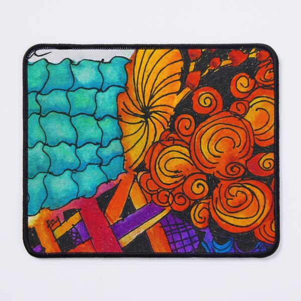 Item preview, Colorburst Zentangle: Spirals, Scales & Radiant Lines designed and sold by LuxuryApparels.