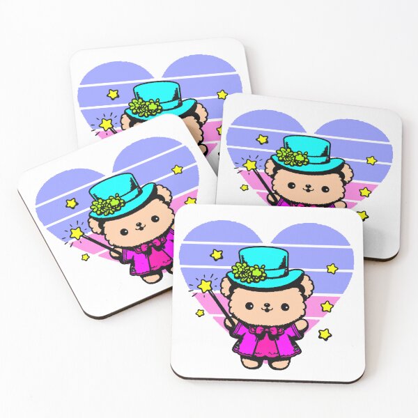 Item preview, Kawaii Magical Pastel Teddy Bear Illustration designed and sold by AstronautMerch.