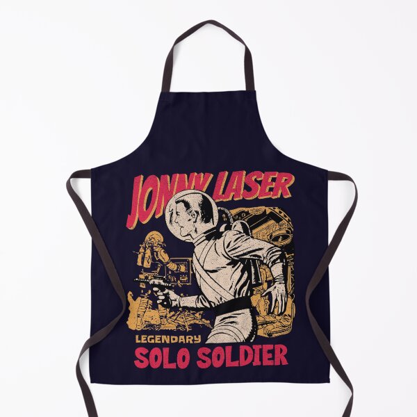 Item preview, Johnny Laser Legendary Solo Space Soldier Retro Vintage designed and sold by scooterbaby.
