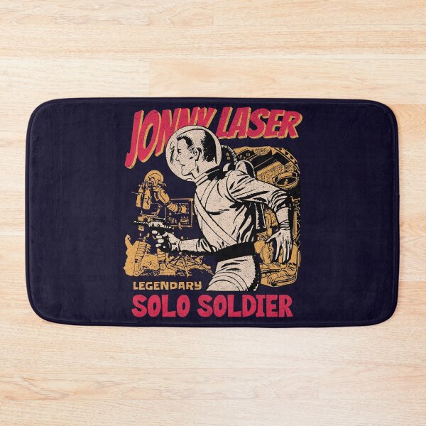 Item preview, Johnny Laser Legendary Solo Space Soldier Retro Vintage designed and sold by scooterbaby.