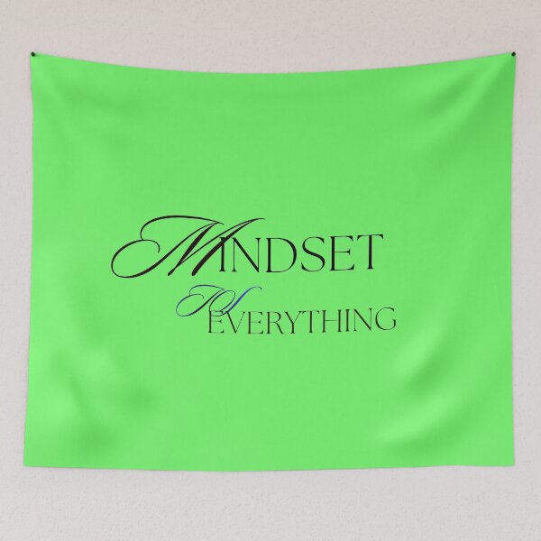 Item preview, Mindset Is Everything Motivation Quote designed and sold by Adappai.