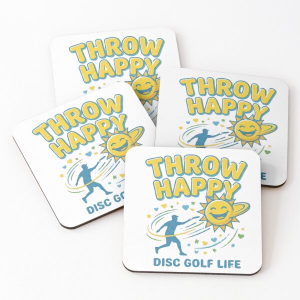 Item preview,  Throw Happy Disc Golf T-Shirt | Positive Disc Golfer Tee | Frisbee Golf Life | Disc Sport Shirt designed and sold by GeniePixel.