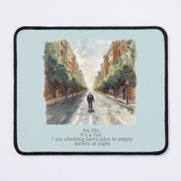 Item preview, Riot on an empty street #2 Kings of  Convenience watercolor fan art designed and sold by Etaipal.