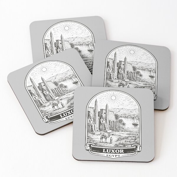 Item preview, Luxor, Egypt Line Art Illustration designed and sold by Myra365Art.