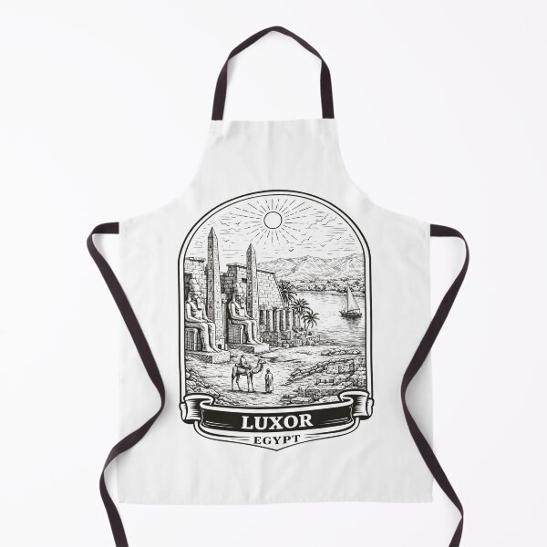 Item preview, Luxor, Egypt Line Art Illustration designed and sold by Myra365Art.