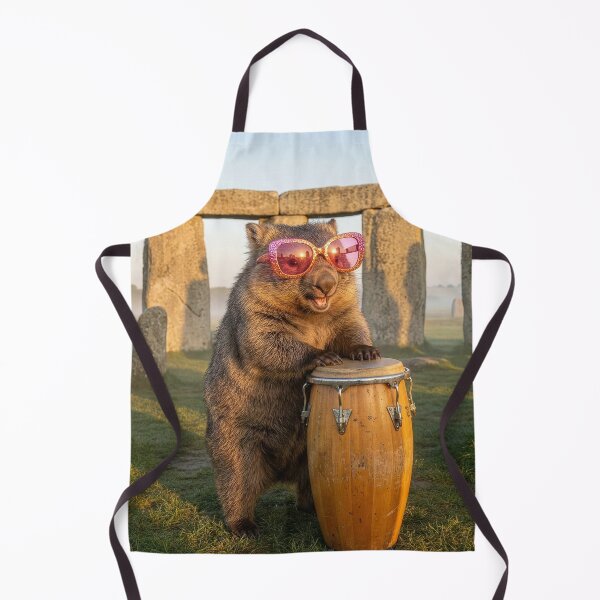 Item preview, Wombat Plays Conga Drum at Stonehenge designed and sold by Tridentulus.