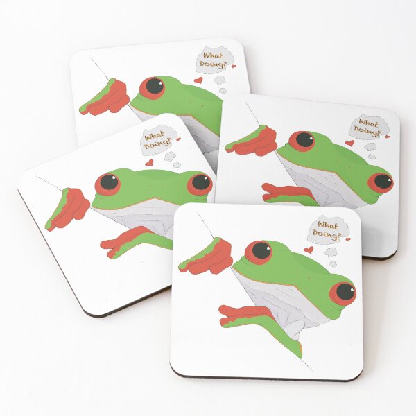 Item preview, Green frog wonders about what you are doing  designed and sold by pauli.