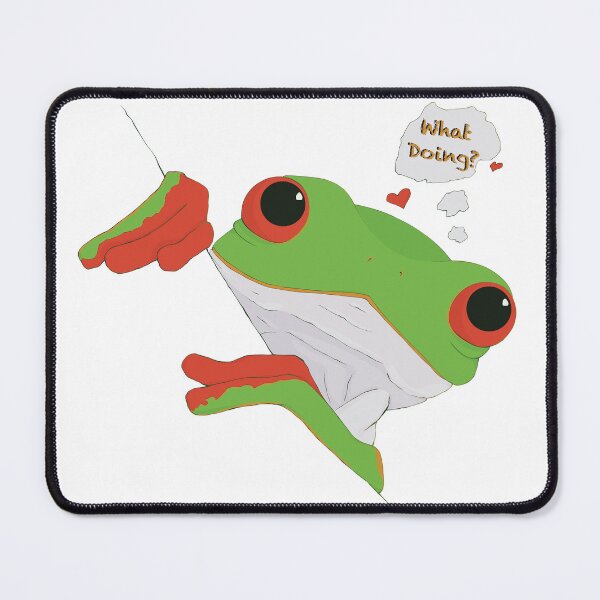 Item preview, Green frog wonders about what you are doing designed and sold by pauli.