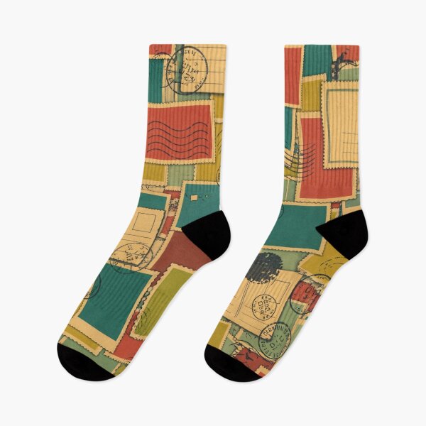 Item preview, Retro Postcard Patchwork designed and sold by Kaleidoscope Print.
