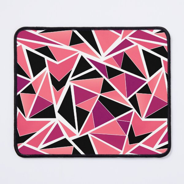 Item preview, Abstract geometric pattern in black pink designed and sold by fuzzyfox.