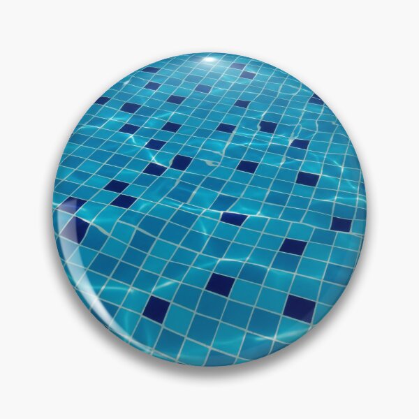 Item preview, Blue Pool Tile Ripples designed and sold by Kaleidoscope Print.