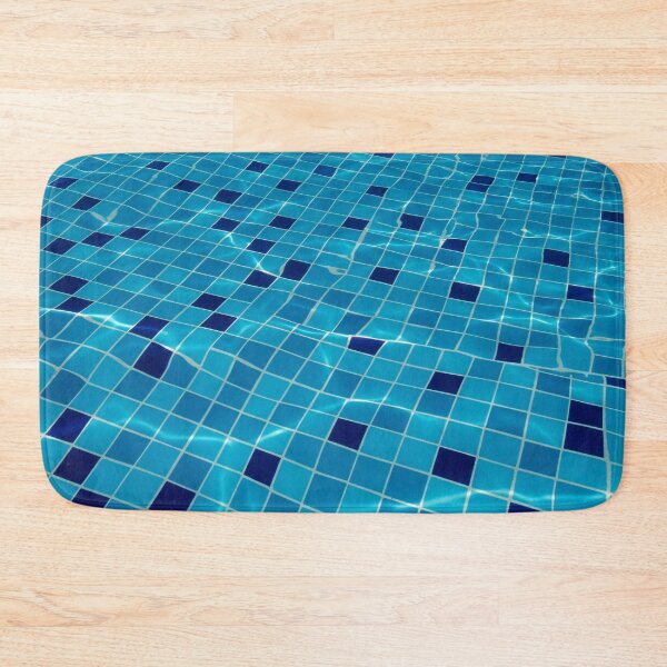 Item preview, Blue Pool Tile Ripples designed and sold by Kaleidoscope Print.