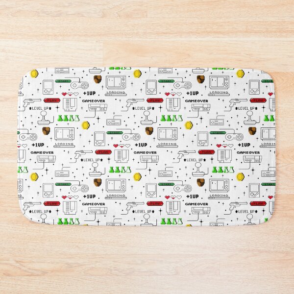 Item preview, Retro video game seamless pattern designed and sold by MLD112.