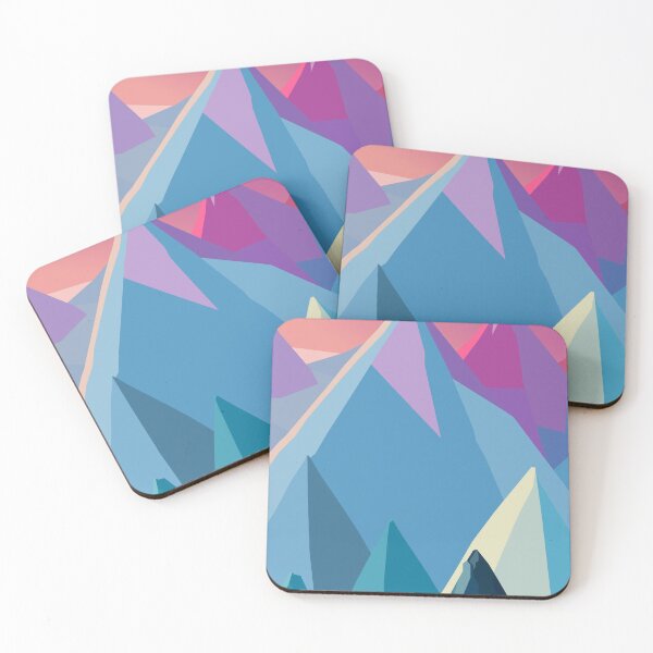 Item preview, Abstract mountain natural sunrise landscape designed and sold by andbeldesign.