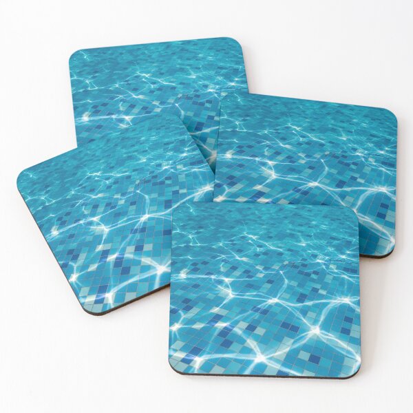 Item preview, Sunlit Pool Mosaic designed and sold by Kaleidoscope Print.
