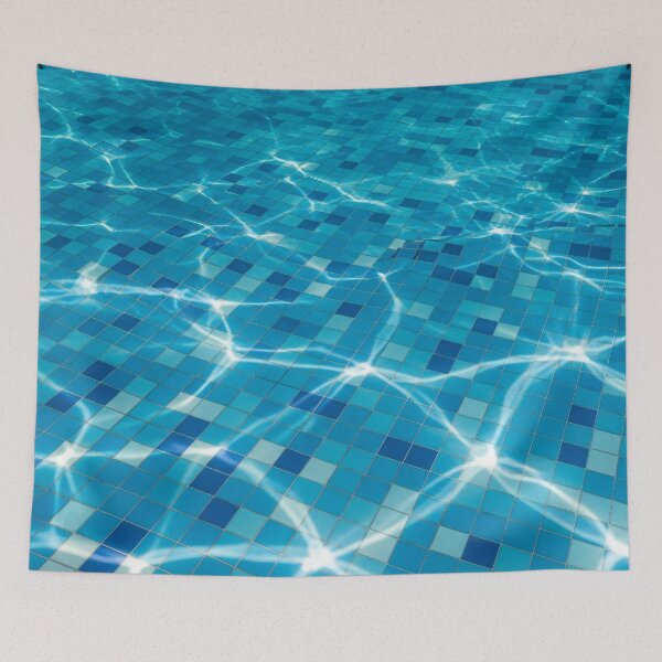 Item preview, Sunlit Pool Mosaic designed and sold by Kaleidoscope Print.