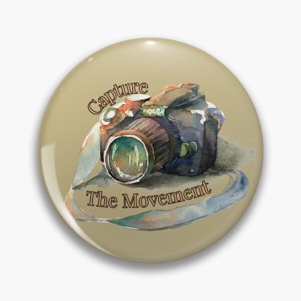 Item preview, Capture The Movement – Watercolor Camera Photography Quote Art designed and sold by MUKUND FASHION DESIGN.
