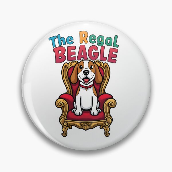 Item preview, The Regal Beagle Royal Dog Illustration designed and sold by Creations44.