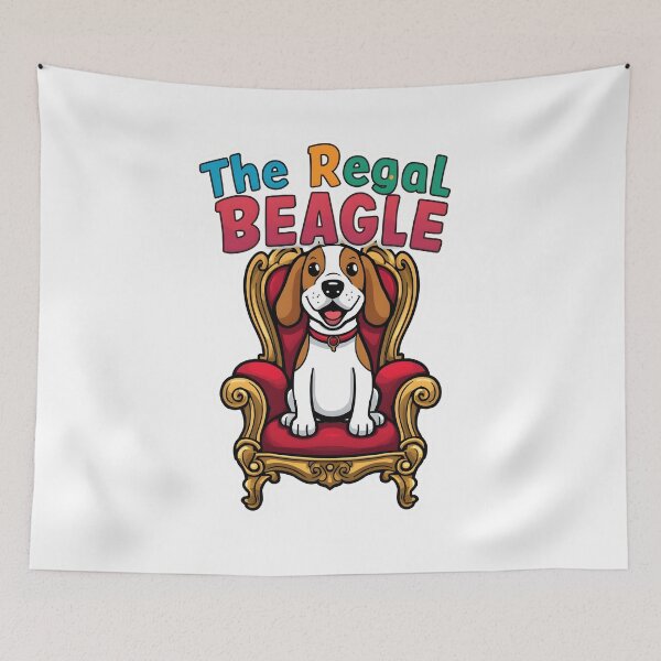Item preview, The Regal Beagle Royal Dog Illustration designed and sold by Creations44.