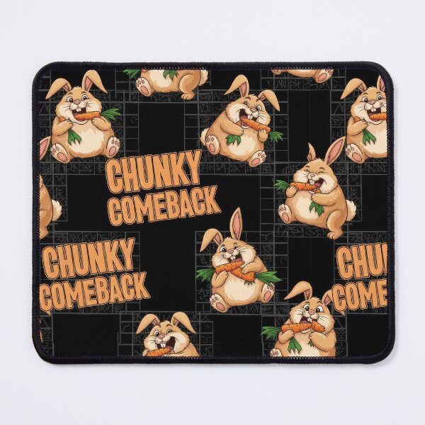 Item preview, CHUNKY COMEBACK Seamless Pattern Funny Rabbit designed and sold by lowbatterydept.