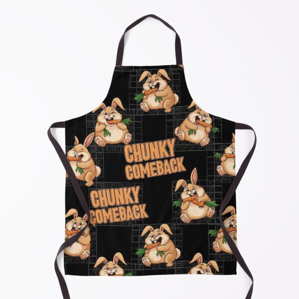 Item preview, CHUNKY COMEBACK Seamless Pattern Funny Rabbit designed and sold by lowbatterydept.
