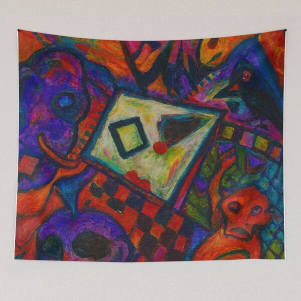 Item preview, Neon Zoo Chaos: Surreal Animals & Geometric Energy designed and sold by LuxuryApparels.
