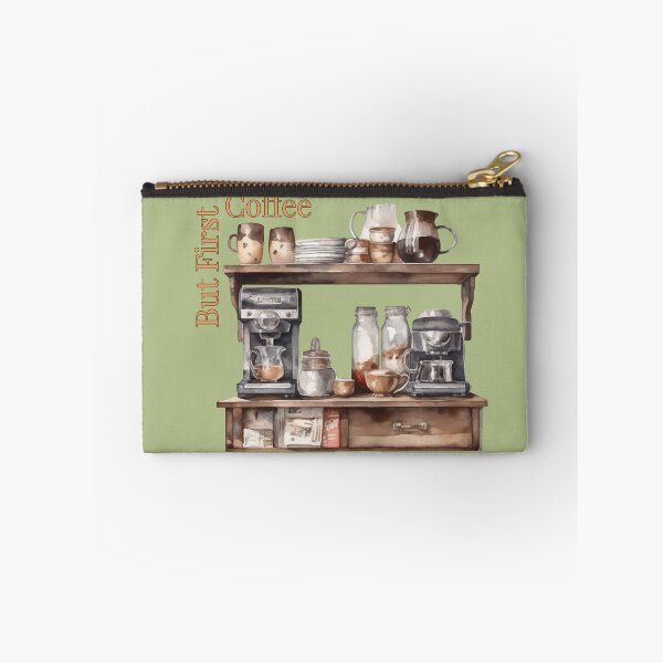 Item preview, But First Coffee – Watercolor Coffee Bar Illustration for Coffee Lovers designed and sold by MUKUND FASHION DESIGN.