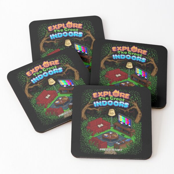 Item preview, "Explore The Great Indoors" retro video game  designed and sold by Omar-Ero.