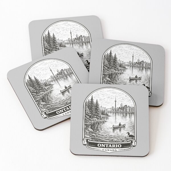 Item preview, Ontario, Canada Line Art Illustration designed and sold by Myra365Art.