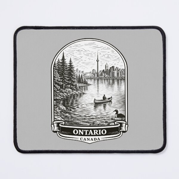 Item preview, Ontario, Canada Line Art Illustration designed and sold by Myra365Art.